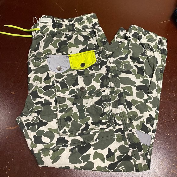 Maison Noir Mens Multicolor Camouflage Pockets Pull On Joggers Pants Size XXL - Picture 2 of 5